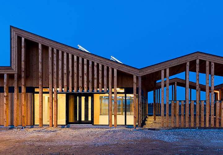 CO2-neutral club house in Lystrup north of Aarhus